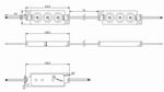 (image for) 0.268W LED modules for backlight use 3 pcs 3528 SMD LED, 12V