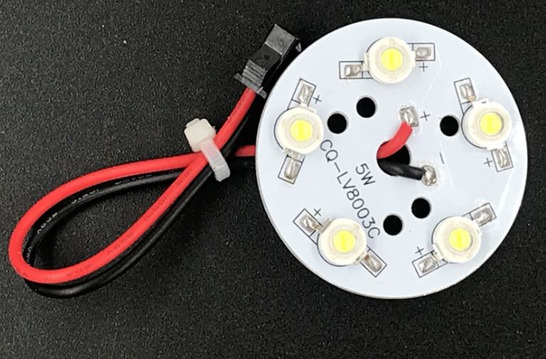 (image for) 5X1W LED PCB board lighting source Aluminum plate base - Click Image to Close