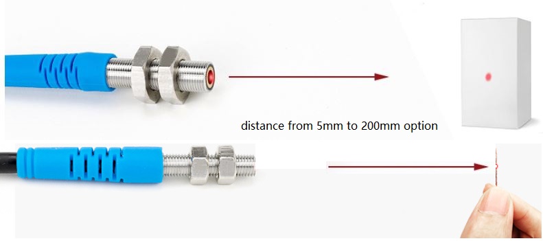 (image for) M3 M4 M5 M6 M8 Laser Sensor Visible Light Sensor Micro Diffuse Reflectance Photoelectric Switch With Visible Red Laser For Precise Object Detection