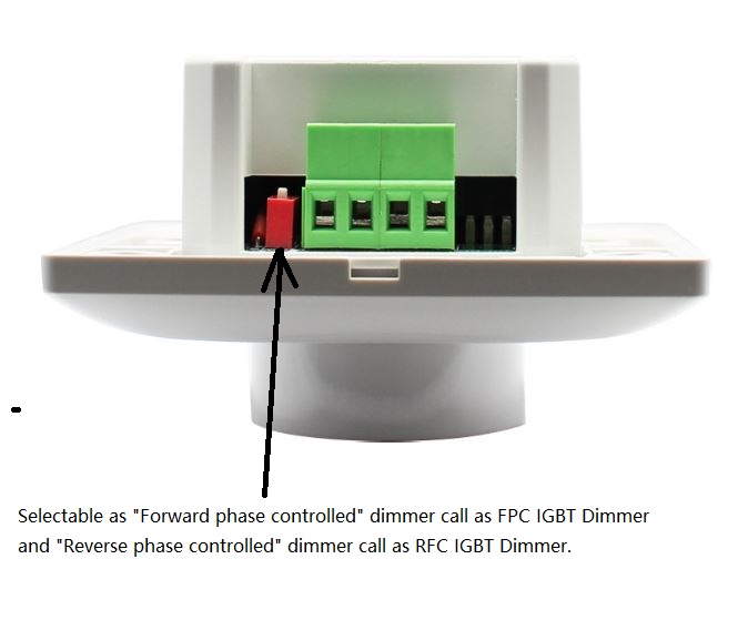 (image for) 300W IGBT dimmer phase dimmer wall switch RF2.4G remote