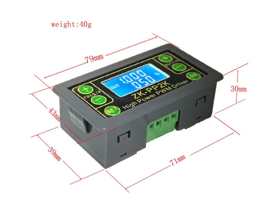 (image for) 8A LED DC Dimmer motor Control digital PWM generator LCD display