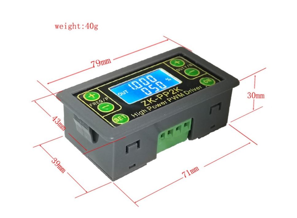 (image for) 8A LED DC Dimmer motor Control digital PWM generator LCD display - Click Image to Close