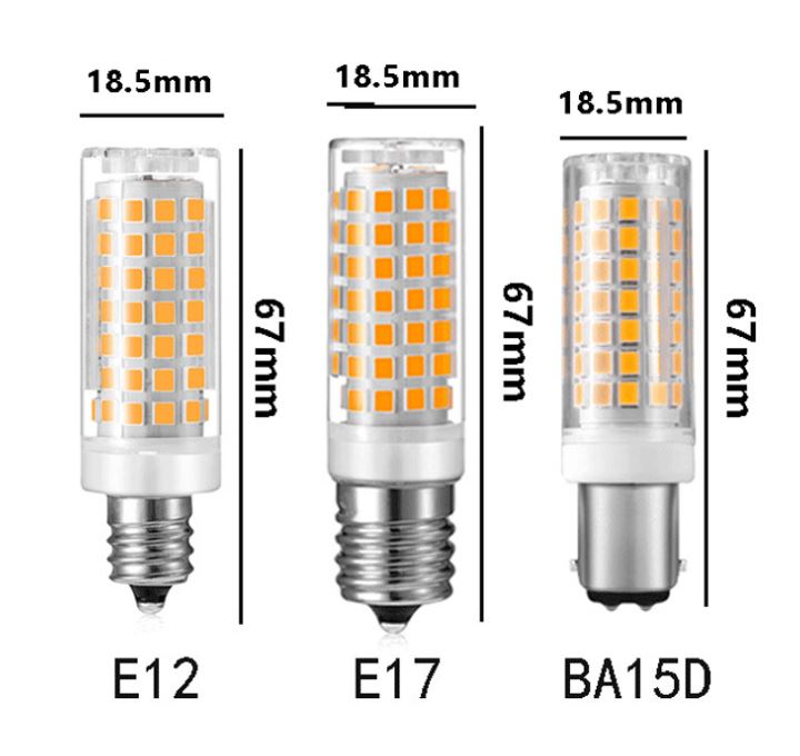 9W Ceramic base dimmable LED bulb G9 E11 E12 E14 E17 B15