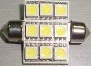 (image for) Festoon 9 pcs 5050 SMD, 36MM long, 1.8 watt, OEM order - Click Image to Close