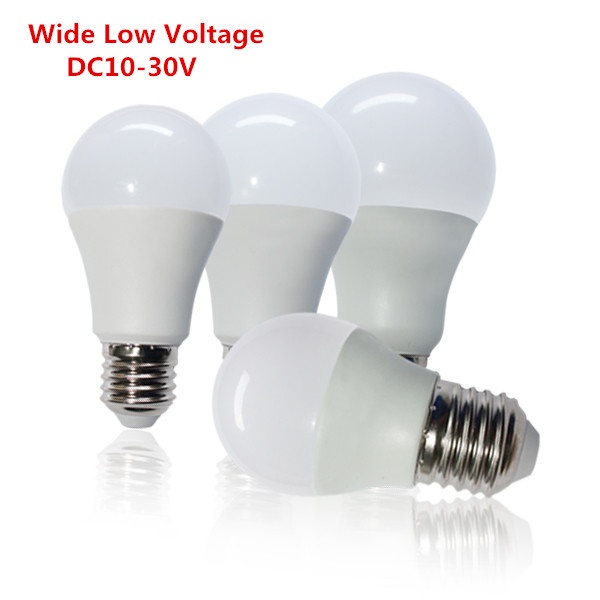 (image for) A19 E27 7 watt LED light bulbs Low voltage DC 12V~30V