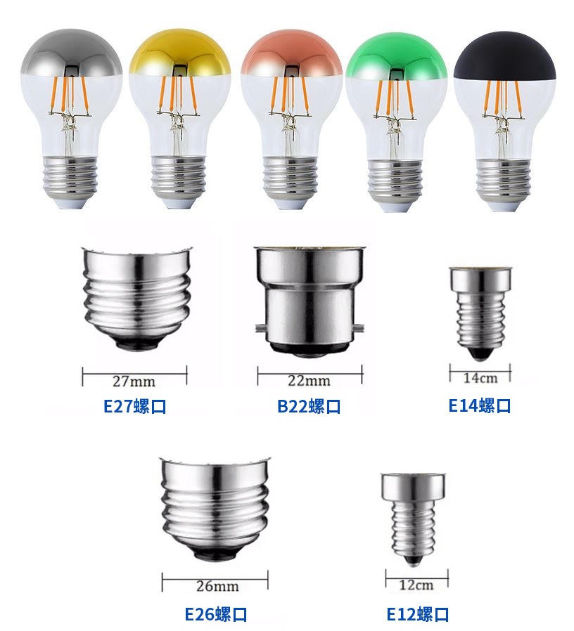 (image for) 6W A19 led bulb half plate globe Anti-Glare Filament Bulb