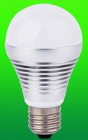 (image for) E26/E27, 3x1W Cree LED, 60mm ball dimmable, Cool white, 90V~130V