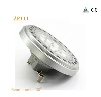 Standard 12 V Réflecteur LED AR111 G5,3 500lm 8W 2700K Alu