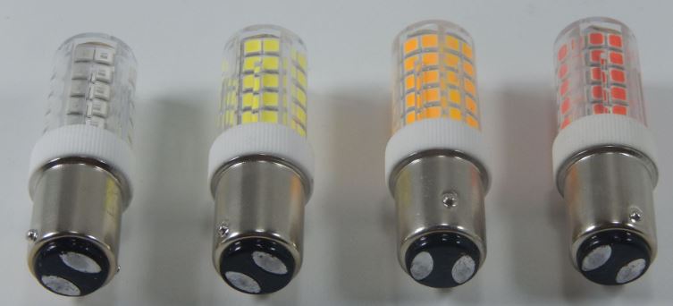 (image for) BA15D 5W LED bulb for car braker, AC 12V~40V, DC 24V 32V 48V boat navigation LED light, battery charging lights