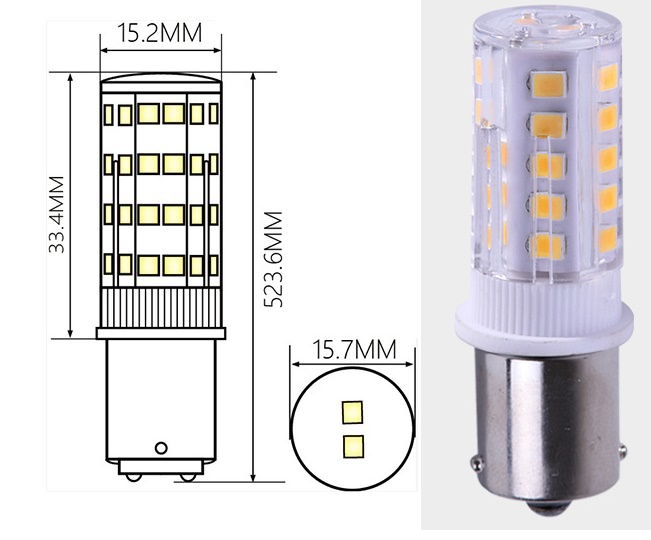 (image for) BA15S BA15D LED instrument bulb Tail Brake boat navigation bulb, navigation lamp 24v - Click Image to Close