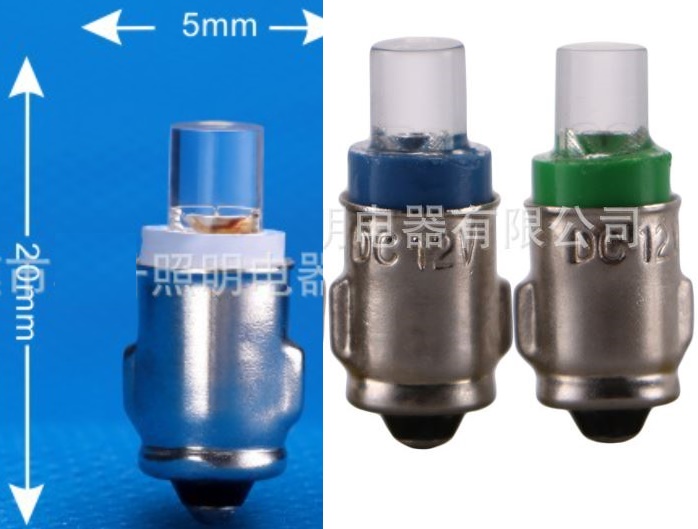 (image for) LAMP INDICATOR BA7S T6.8X20MM Yellow light on dashboard, Green light symbol on dashboard. Instrument cluster Light Bulbs 790879, 790876, 790877 bulb led replacement