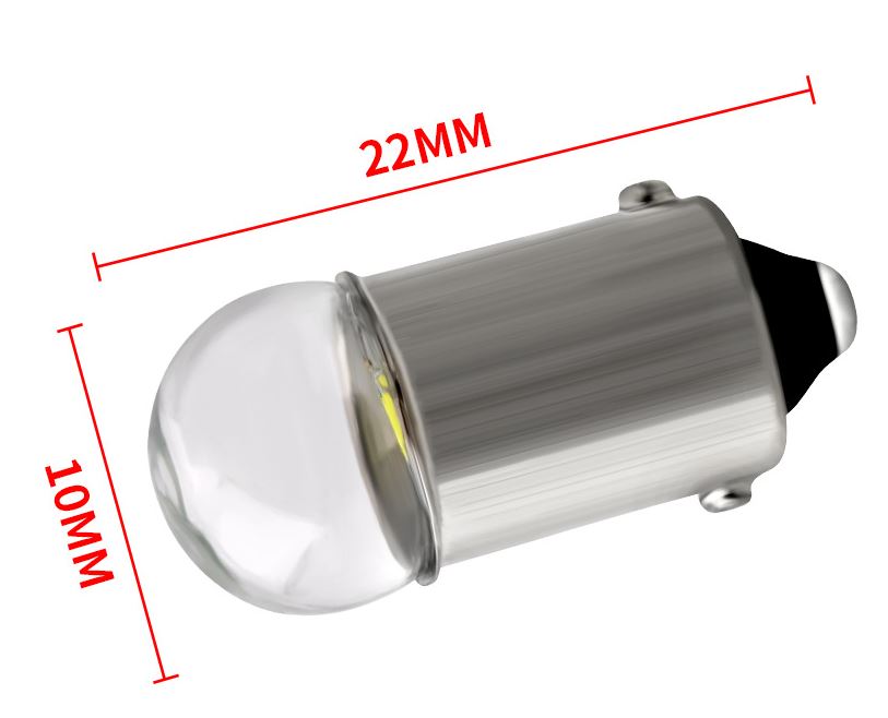 (image for) BA9S Miniature Bayonet LED Equivalent Miniature Light Bulb 0.5W - Click Image to Close