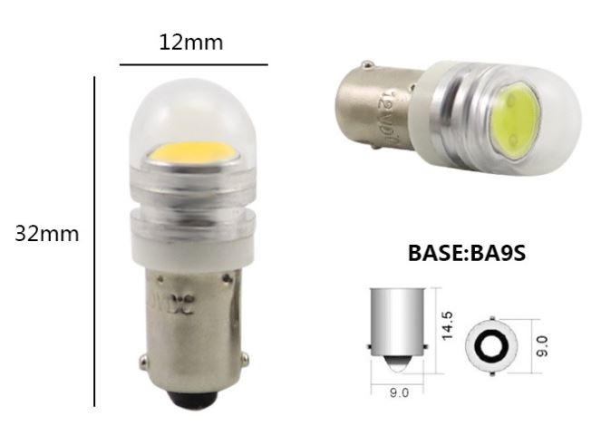 (image for) E10 BA9S Miniature Bayonet LED 1.5W 6V 12V 24V 28V 36V 48V 60V