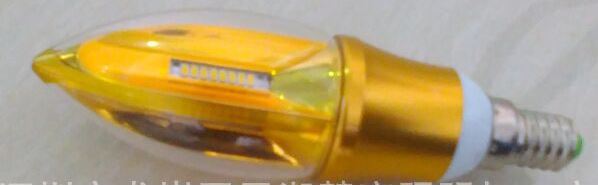 (image for) E14 C35 shape 4 Watt golden led candle bulbs