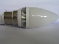B22 LED Candle Light bulbs, 4.5W, Milky glass, Warm white