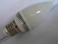 (image for) E27, 4.5W Candle Light bulbs LED, Milky glass, Warm white