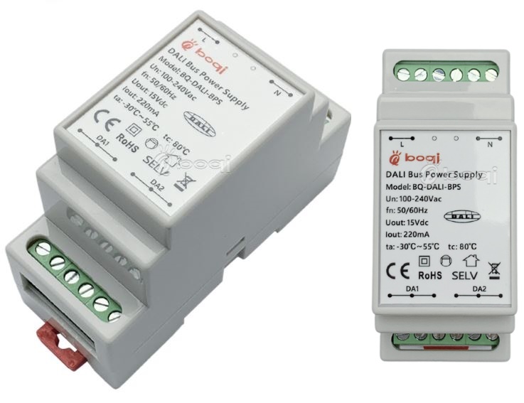 (image for) DIN-Rail Mounting DALI BUS POWER SUPPLY for Dali track lighting System, DALI compatible light fittings, LED Power Supply DALI-PS-DIN