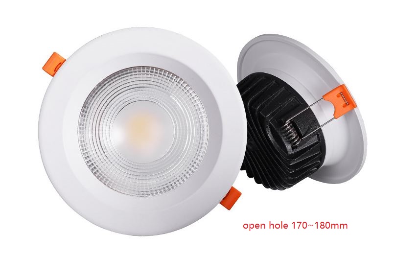 (image for) 6" Dali compatible light fittings ceiling led, 24W DALI dimmer DALI led downlights use Cree led chip