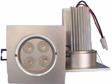 (image for) LED downlight 4x3W=12W with Aluminum Fixture,Warm white - Click Image to Close