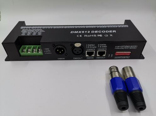 2A×30CH 5-24V DMX512 Decoder LED strip Controller PWM DC Dimmer