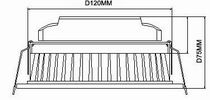 (image for) LED downlight 10 Watts white baking finish Fixture, 85~265V