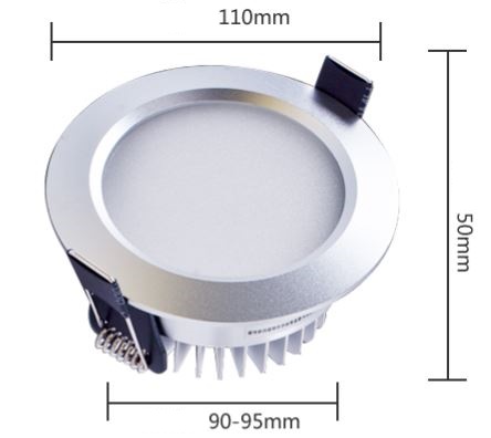 (image for) 3" LED 7 Watt 0-10V dimmable DALI led downlights, dali dimmable