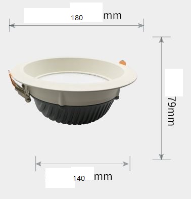 (image for) 5" LED 15 Watt 0-10V dimmer DALI led downlights dali compatible - Click Image to Close