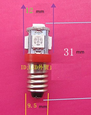 T10 E10 base led bulb Flashlight Replacement Bulb 12 18V 24V 30V