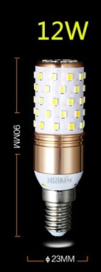 (image for) 12 Watt E12, E14, E27 led candle bulbs