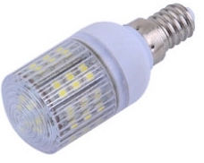 (image for) E14, 3W LED bulbs, 31mm ball w/case, Cool white, 230V - Click Image to Close