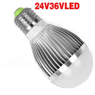 (image for) 3W, E27 A19 Red Green Blue white boats LED bulbs, DC12V~DC48V