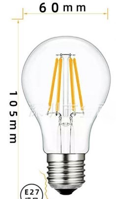 (image for) 8W E27 A19 LED bulb PWM dimmable for DC dimmer, Dc dimming led, pwm dimming led without external pwm signals, DC 12V, DC 24V DC dimmping led bulb