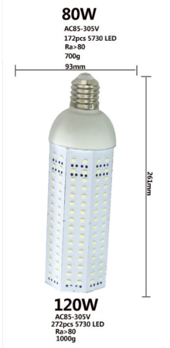 (image for) 80W Phase dimming LED replace Metal Halide bulb AC100~277V - Click Image to Close