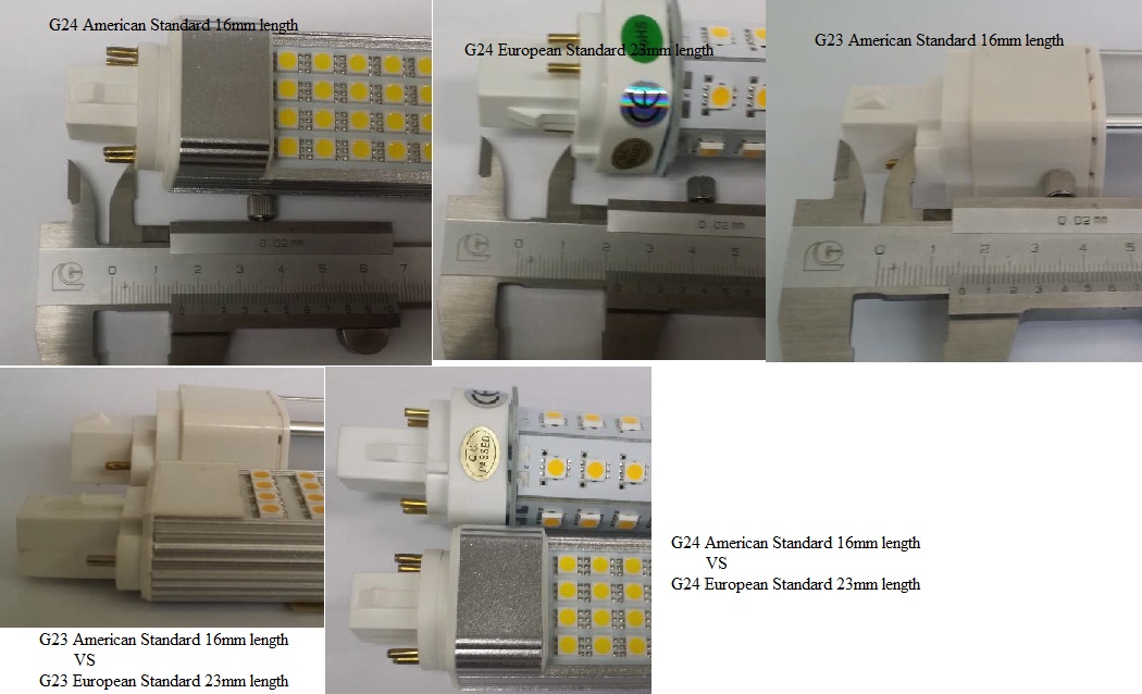 (image for) 10W American standard G24 q 4 pin, G24 d 2 pin 6" CFL LED bulbs