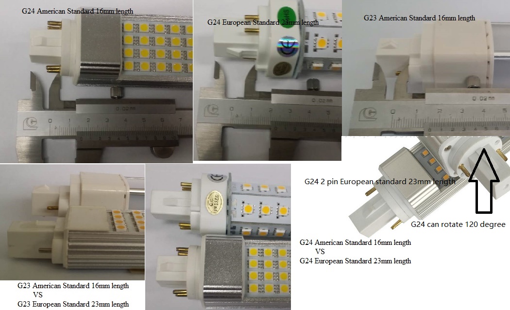 (image for) AC100~305 volt 13W LED bulbs E27, G23.GX23, G24 LED