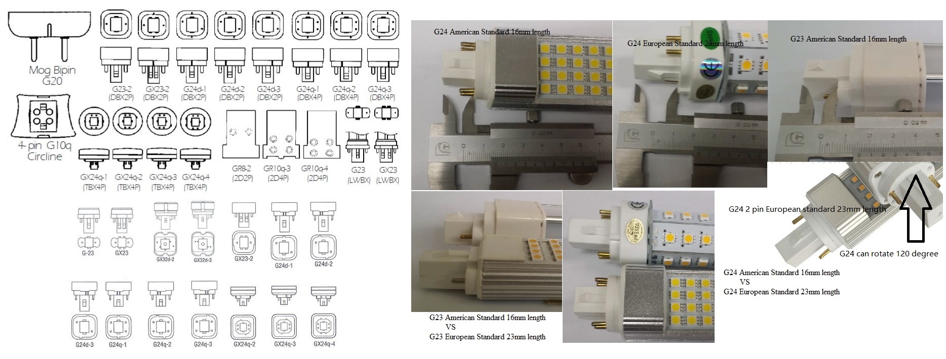 (image for) 9W dimmable 5.5" CFL replacement led bulb G23 led G24 LED E27