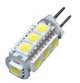(image for) G4 LED lightS, T10 bulb, 2.5W using 13pcs 5050 SMD, DC12V - Click Image to Close