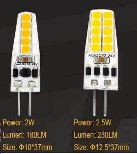 BOT LIGHTING LAMPADINA LED G4 2,5W BULB - MOD. SLD8603X2 / SLD8603X3 