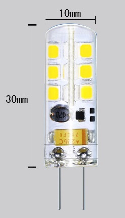 (image for) G4 LED light Bulbs 3 watt as 10W halogen bulb replacement - Click Image to Close