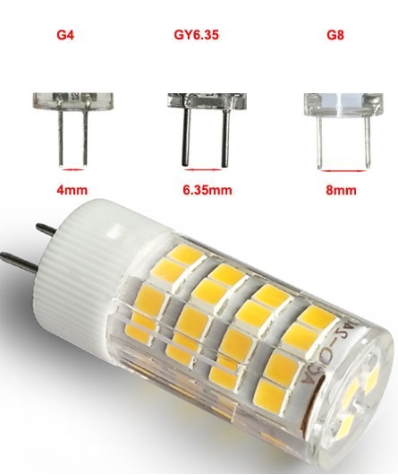 (image for) 3.5W G8 LED bulb, G4 led 40w equivalent, GY6.35 led 40w equivalent, LED bulb AC/DC 12V AC 110V 220V - Click Image to Close