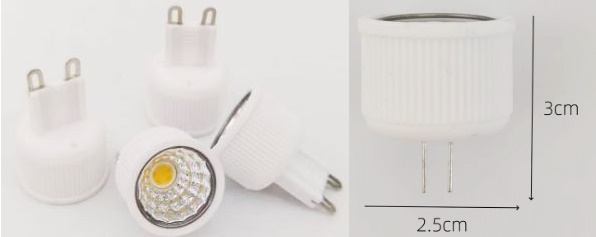 (image for) 3W G4 Ceramic COB LED spotlight, G9 COB LED spotlight, LED replacement bulb, Xenon replacement bulbs or Halogen bulbs respectively