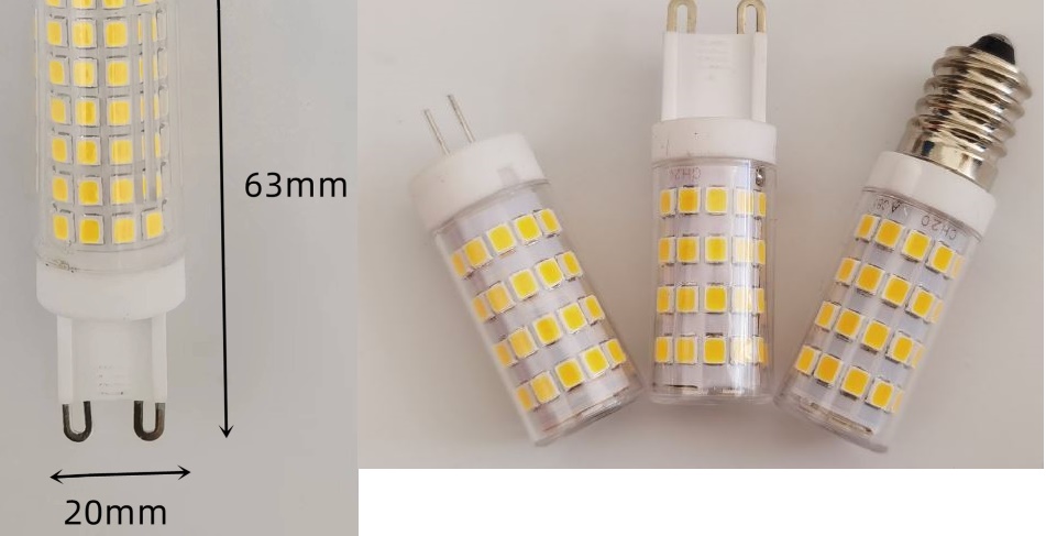 (image for) 9W ceramic G4 G9 E14 LED Bulb for lithium iron phosphate rechargeable batteries solar lights, Car and marine lights, 12V, 24V, 36V, 48V PWM Dimmable for DC Dimme