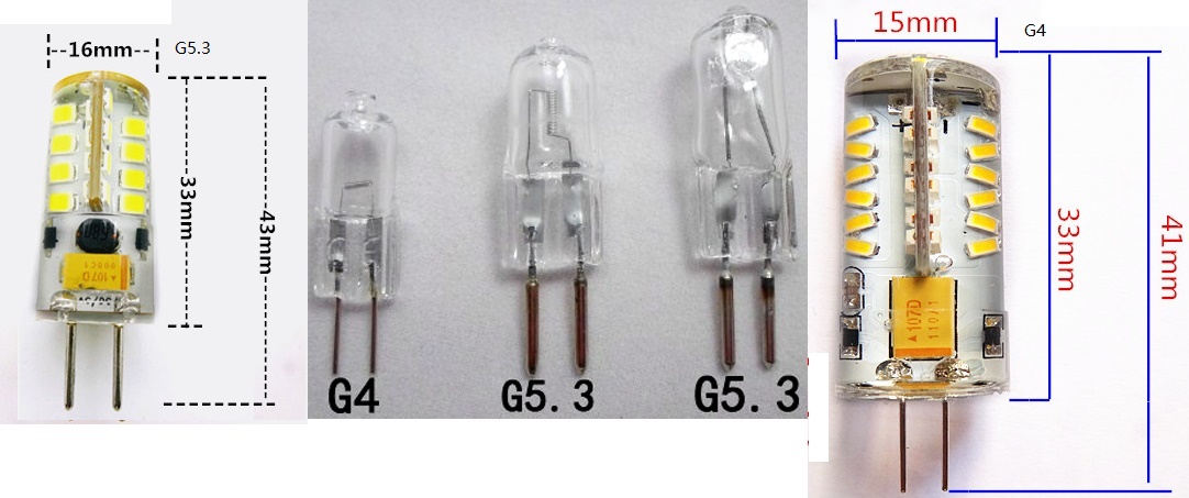 (image for) 5W G5 G5.3 LED Bulb G4 LED Bulb G6.35 LED bulb 12V 220V - Click Image to Close