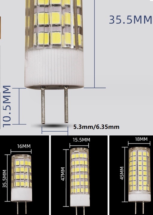 (image for) 5W ceramic G5.3 led bulb 12V, GY6.35 led bulb 12V Maine Yacht inner light, G6.35 led bulb 24v replacement, G5.3 led bulb 24v replacement - Click Image to Close