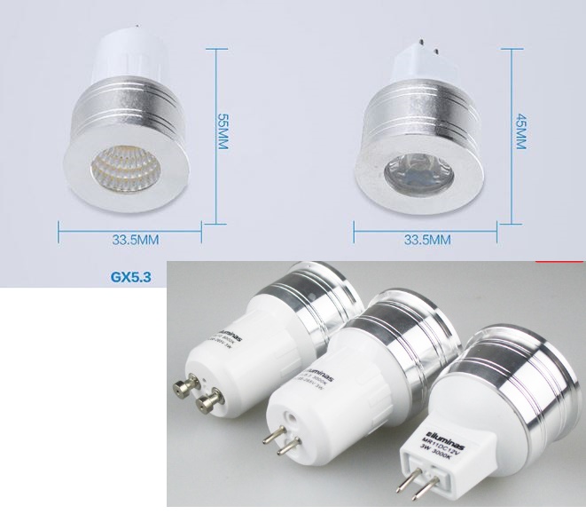 3W G5.3 LED Bulb MR11 GU4 led bulb MINI GU11 twist and lock