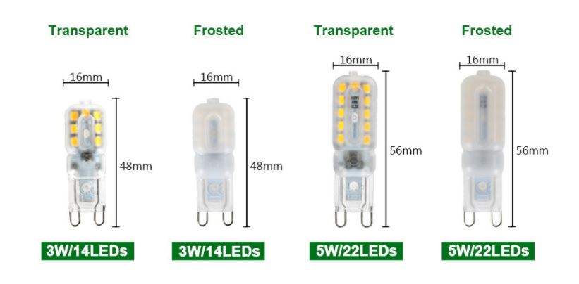 (image for) 5W G9 Glass led bulb dimmable G9 led bulb replacement - Click Image to Close