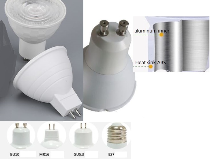 (image for) 5W SCR phase dimmable led bulb E27 GU5.3 MR16 GU10 LED Spotlight 24° 120° AC 110V AC 220V AC 24V AC 36V