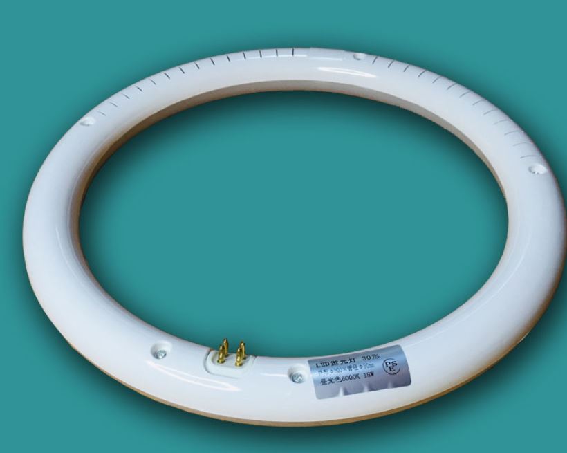 (image for) 14 Watt gx10q-4 led replacement, LED 9" ring tube fluorescent relacement, 225mm ring 30mm T9 tube G10Q 4 pins base