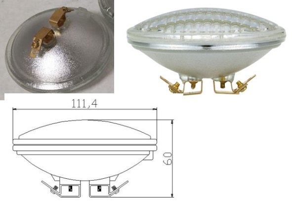 (image for) 9W PAR36 LED pool light bulb 12V 24V pool light bulb replacement