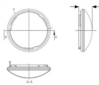 (image for) 12 watt 9" LED Flush mounts ceiling lamp, AC85~265V